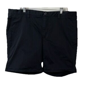 Open Edit Mens Shorts 40 Black Skinny‎ Fit Vacation Timeless Beach Cruise Preppy